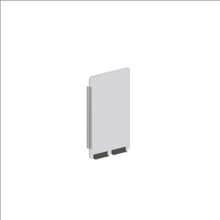Mark Maker Modular Sneeze Guard Side - 11.5" W x 23.5" H panel 1/4" Clear Acrylic -2 4" aluminum bottom rails - 18" living hinge-Our clear modular sides are to be combined with the modular fronts as an extension for extra protection.