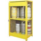 Kleton Gas Cylinder Cabinets, 12 Cylinder Capacity, 44" W x 30" D x 74" H, Yellow-Colour: Yellow