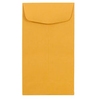 JAM Paper #6 Coin Envelopes, 3.38 x 6, Brown Kraft, 1000 Pack (01623992B)-Material: Kraft