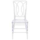 Flash Furniture Flash Elegance Crystal Ice Stacking Chair with Designer Back-Chiavari Seating