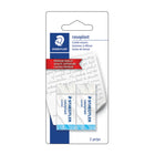 Staedtler Rasoplast Pen/Pencil Eraser - White & Blue - 2 Pack-Premium quality