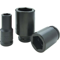 Gray Tools 15/16" X 3/4" Drive, 6 Point Deep Length, Black Impact Socket-Size: 15/16"