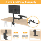 ShoppingAll Adjustable Dual Monitor & Laptop Mount Stand for Laptop up to 15.6" Monitors up to 32"-6