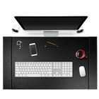 SUM Life Edge Office Desk Pad - 34" x 20" - Black-Protect Your Desk: Waterproof, oil-proof, protect your glass/wooden desktop from scratches, stains, and spills