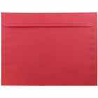 JAM Paper 9" x 12" Booklet Catalog Coloured Envelopes - Red Recycled - 100 Pack -Colour: Brite Hue Christmas Red