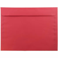 JAM Paper 9" x 12" Booklet Catalog Coloured Envelopes - Red Recycled - 100 Pack -Colour: Brite Hue Christmas Red