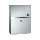 ASI Surface Mounted End Stall Sanitary Napkin Disposal Unit-Napkin disposal unit surface mounted