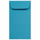 JAM Paper #6 Coin Business Coloured Envelopes - 3.375" x 6" - Blue Recycled - 50 Pack-Colour: Blue