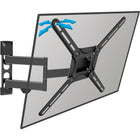 Barkan Curved / Flat Panel Dual Arm TV Wall Mount, Full Motion, Fits 29" to 65" (3400.B)-Minimum distance from wall: 2.7"/6.9cm 
Maximum distance from wall: 17.3"/ 44cm