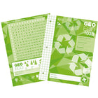 Geo 100% Recycled & Recyclable Quad Note Book - 40 Pages-Ecological