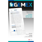 Gemex Vinyl Sheet Protectors with Matte Finish, Clear, Legal Size, 4/1000" Thickness, 50 Pack-Rigid vinyl sheet protectors
