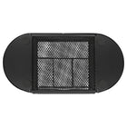 Staples Oval Mesh Desk Organizer - Black-9 compartments; to designate and assign various items