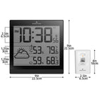 Marathon Weather Station with 3 Remote Sensors & Atomic Timing, Black-SELF-SETTING/ADJUSTING - Using radio frequencies broadcast from NIST's colourado Atomic Clock