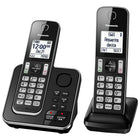 Panasonic KXTGC392B 2-Handset Cordless Phone with Answering Machine, Black-2-Handset system; Expandable up to 6 Handsets
