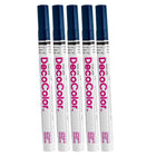 JAM Paper Marvy Uchida Fine-Point Opaque Paint Marker - Ultra Marine Blue - 5 Pack (7665911g)-Opaque paint marker features a fine calligraphy tip for creating detailed designs