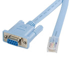 StarTech RJ45 to DB9 Cisco Console Management Router Cable, M/F, 6 Ft.-Low cost replacement / spare router console cable