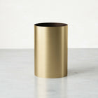 Umbra Metalla Trash Can - Matte-Bras - 4.5 Gallon (17 L) Capacity-Dimensions: 10" W x 10" D x 10" H