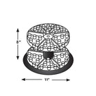 Azar Displays 2-Tier Counter Display, 11" (225025)-Dimensions: 11" base, 8"H