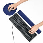 DAC MP-128 Super-Gel Straight Edge Keyboard Wrist Rest, 18-1/8 x 2-1/4 x 1", Blue-Helps keep your wrists ergonomically positioned
