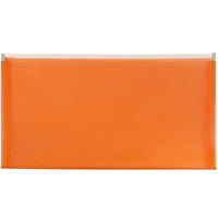JAM Paper #10 Plastic Envelopes with Zip Closure, 5 x 10, Orange Poly, 12 Pack (921Z1or)-Product Type: Letter Booklet Envelope