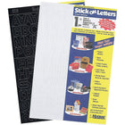 Identity Group Vinyl Stick-On 1" Helvetica Black Capital Letters-Sign-making made simple