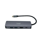 tmd USB-C Essential 5-Port USB-C Adapter - Space Grey-HDMI x 1, PD x 1, USB3.0 x 2, Ethernet x 1