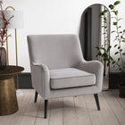 CorLiving LSS-301-C Elwood Modern Accent Chair in Grey-Multifunctional, can be used in the living room, bedroom, or office