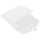JAM Paper Plastic Portfolio with Tuck Flap Closure, 8.5 x 6.5 x 0.25, Clear Frost, 4 Pack (3788g)-Portfolio closure: Tuck flap