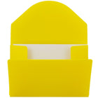 JAM Paper Plastic Business Card Case, Yellow, 100 Pack (291618971B)-Dimensions: 2 1/4"(H) x 3-1/2"(W) x 1/4"(D)