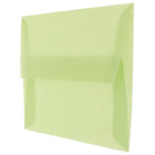 JAM Paper A10 Invitation Envelopes, 6 x 9.5, Leaf Green Translucent Vellum, 100 Pack (PACV853g)-Size: A10 (6" x 9-1/2")