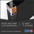 QuickFit Deluxe Heavy-Duty Commercial Binder, 3" Quickload Locking "D" Rings, Black-Heavy-duty commercial-grade contruction