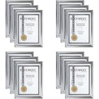 Office Works Metallic Document Frame, 11 x 8 inches, 12 Pieces, Silver-Set: it comes in a set of 12 document frames in total, great for commercial, office or school use (all in same colour)