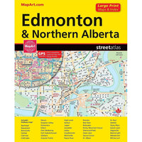 MapArt Edmonton Deluxe Street Gde-Edmonton Lg Pr Street Atlas