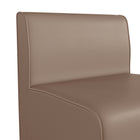 Flash Furniture Bright Beginnings Commercial Grade Modular Classroom Soft Seating, Armless 1-Seater Sofa - Neutral Vinyl-Holds up to 200 LBS. Static Weight Capacity