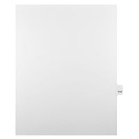 Mark Maker Legal Exhibit Index Tab White Single Tabs, 1/25th Cut, Letter Size, No Holes, Number 192, 25 Pack-White Single Tabs, 1/25th Cut
