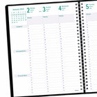 Blueline Dec 2022 - Dec 2023 Timanager Weekly/Monthly 7-Day Planner - Black - 11"H x 8-1/2"W - English-Telephone and address booklet