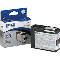 Epson T580 UltraChrome K3 Ink Cartridge - Photo Black-Produce archival prints with amazing colour fidelity, gloss level, and scratch resistance