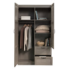Sauder Miscellaneous Storage Wardrobe/Storage Cabinet - 71.1" H - Silver Sycamore (426126)-71.1"H x 40"W x 19.45"D