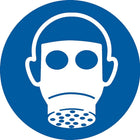 PPE Pictogram Labels, Vapour Respirator, SAX264-Language - Pictogram