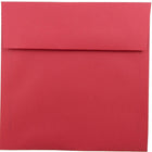 JAM Paper 8.5 x 8.5 Square Envelopes, Brite Hue Red Recycled, 50 Pack (2794374I)-Christmas red brite hue square envelope