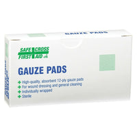 Safecross Gauze Pads 4" x 4" Sterile 192 Pack (3764)-Length: 4"