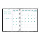 Blueline Dec 2022 - Dec 2023 Timanager Weekly/Monthly 7-Day Planner - Black - 11"H x 8-1/2"W - English-Each spread has boxes for daily priorities, phone calls, correspondence and personal notes
