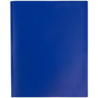 JAM Paper Plastic POP Two Pocket Clasp School Folders with Prong Clip Fasteners, Deep Blue, 12 Pack (313525335ug)-5