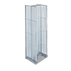 Azar Displays Pegboard Floor Display H-Spinner, 60" x 16", Clear (700430-CLR)-Clear plastic