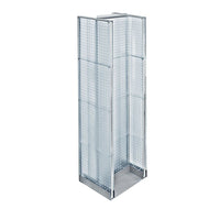 Azar Displays Pegboard Floor Display H-Spinner, 60" x 16", Clear (700430-CLR)-Clear plastic