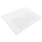 JAM Paper Plastic Portfolio with Tuck Flap Closure, 8.5 x 6.5 x 0.25, Clear Frost, 24 Pack (3788B)-Dimensions: 8 1/2" x 6-1/2" x 1/4"