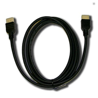 Electronic Master 12' Male to Male HDMI Cable, 1.1" x 6.3" x 6.3", Black-Full HD 1080p and beyond