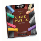 Sargent Art Assorted Square Chalk Pastels, 2.5" x 0.38", 48 Pack-Assorted chalk pastels with rich pigments are a great way to add vibrant Colour to creative projects
