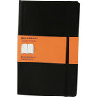 Moleskine Classic Black Hard Cover Pocket Ruled Notebook, 3-1/2" x 5-1/2"-Black hard cover