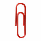 JAM Paper Colored Standard 1" Paper Clips - Red - 3 Packs of 100-Premium paper clips made from high quality vinyl coated steel wire